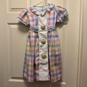Girls' The Smocked Flamingo Easter Basket Dress